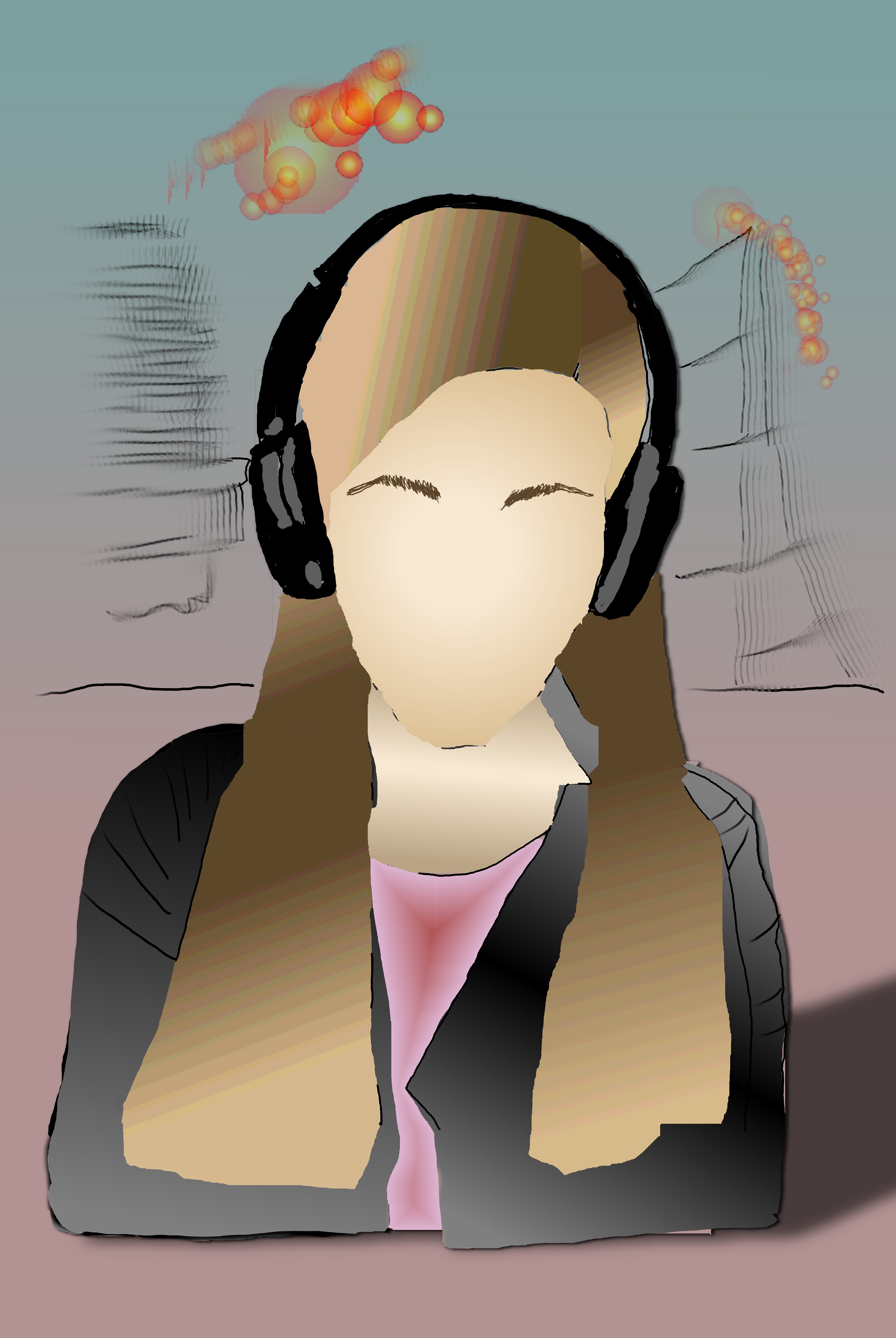 Digital work titled The Black Jacket